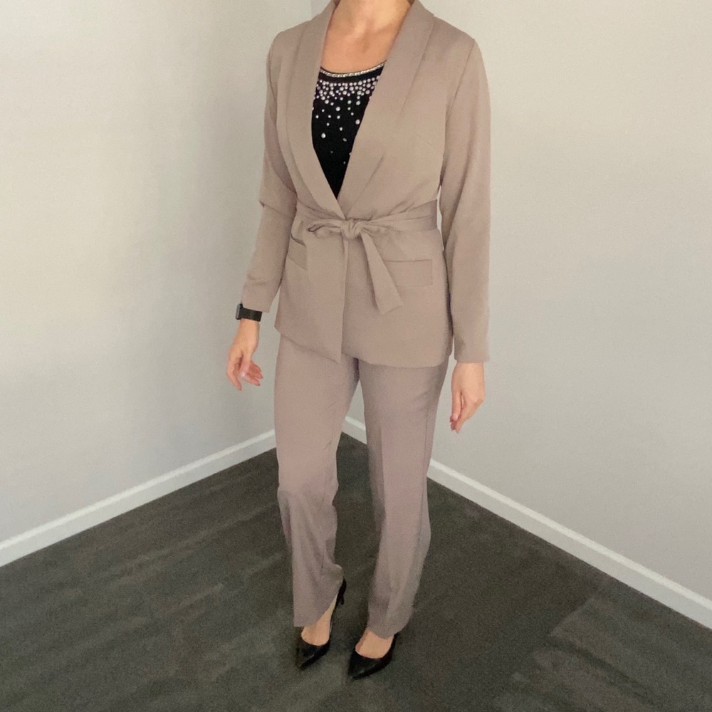 Taupe Pant Suit